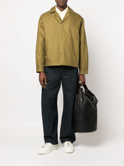 Costumein Notched-collar Shirt Jacket In Blau