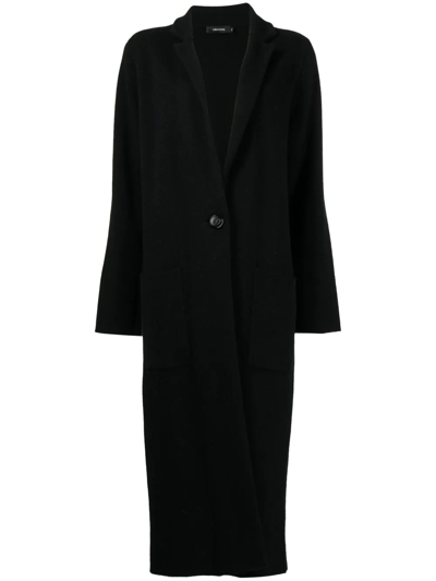 Shop Lisa Yang Single-breasted Fitted Coat In Black