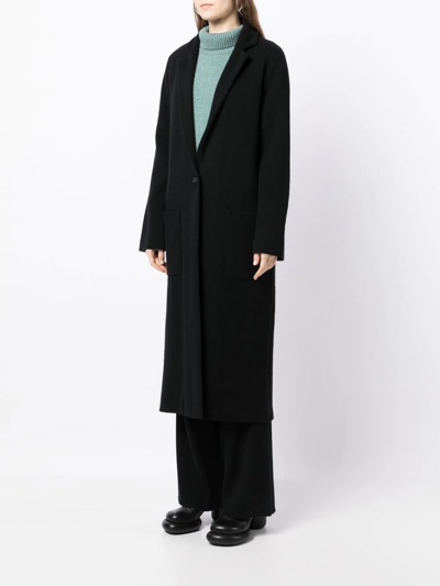 Shop Lisa Yang Single-breasted Fitted Coat In Black
