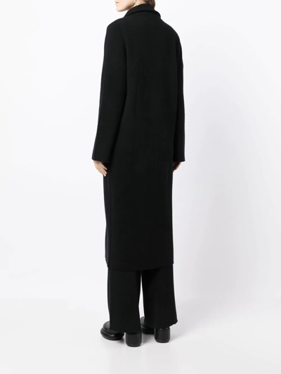Shop Lisa Yang Single-breasted Fitted Coat In Black
