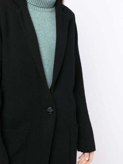 Lisa Yang Single-breasted Fitted Coat In Black
