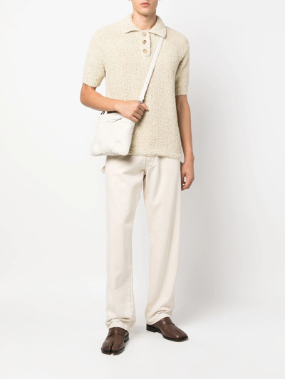 Maison Margiela Glam Slam Quilted Crossbody Bag In Nude