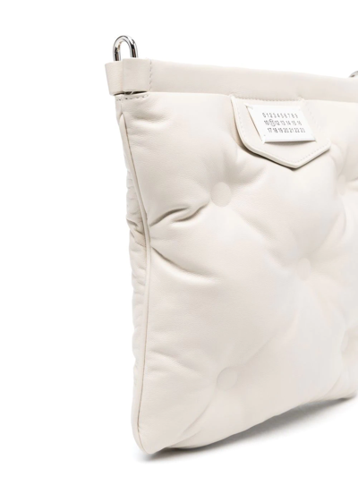 Maison Margiela Glam Slam Quilted Crossbody Bag In Nude