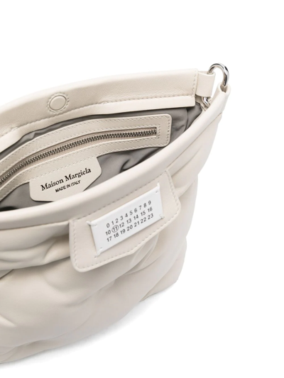 Maison Margiela Glam Slam Quilted Crossbody Bag In Nude