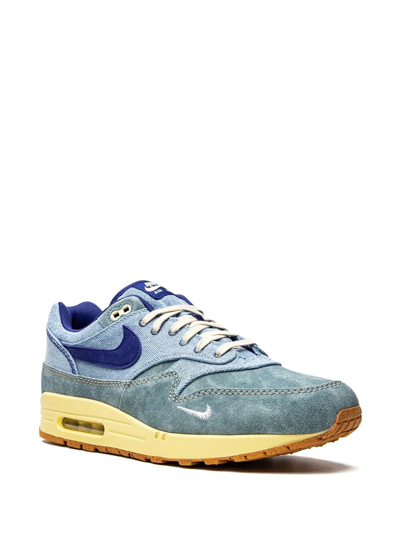 Nike Low-top Air Max 1 Prm Sneakers With Contrasting Seams In Blue