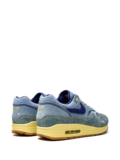 Nike Low-top Air Max 1 Prm Sneakers With Contrasting Seams In Blue