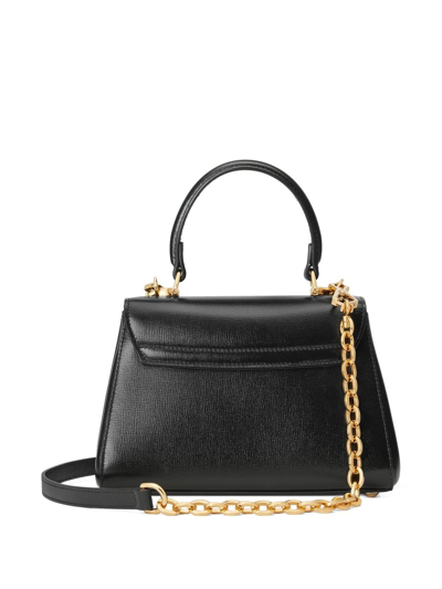 Shop Gucci Horsebit 1955 Top Handle Bag In Schwarz