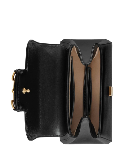 Shop Gucci Horsebit 1955 Top Handle Bag In Schwarz
