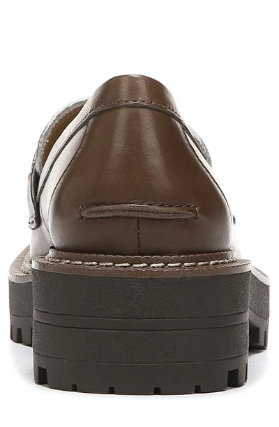 Shop Sam Edelman Laurs Platform Lug Sole Loafer In Olive Taupe/ Modern Ivory