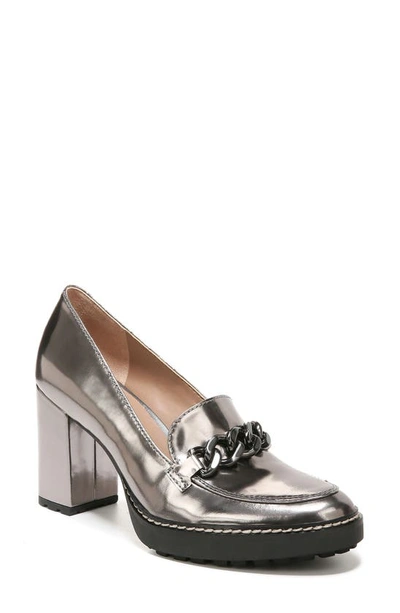 Shop Naturalizer Callie Loafer Pump In Pewter Grey Leather