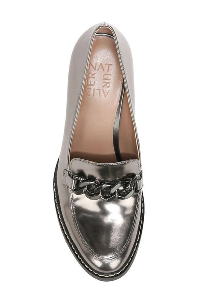 Shop Naturalizer Callie Loafer Pump In Pewter Grey Leather
