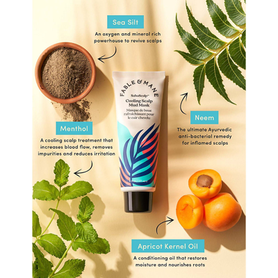 Fable & Mane Sahascalp Cooling Scalp Mud Mask 177ml