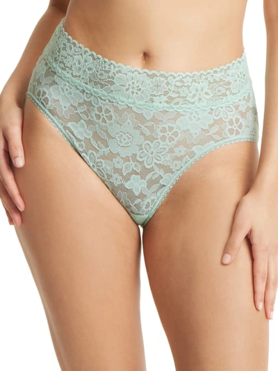Shop Hanky Panky Daily Lace French Brief In Cool Sage