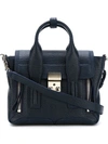 3.1 Phillip Lim Pashli Mini Leather Shoulder Bag In Ink-nickel