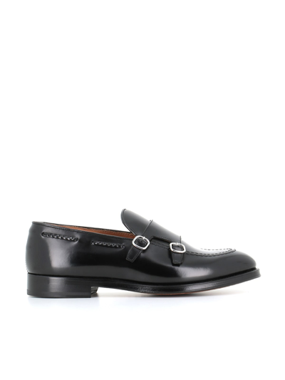 Shop Doucal's Buckle Loafer In Black