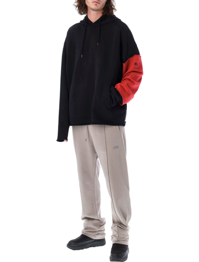 Shop Fourtwofour On Fairfax Oversize Sleeves Hoodie In Black