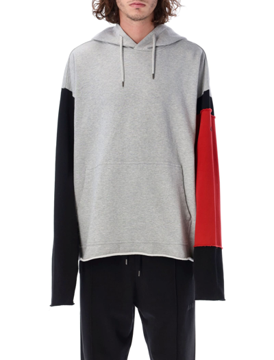 Shop Fourtwofour On Fairfax Oversize Sleeves Hoodie In Grey