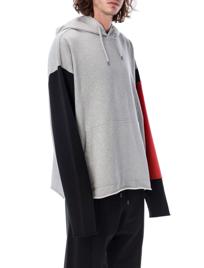 Shop Fourtwofour On Fairfax Oversize Sleeves Hoodie In Grey