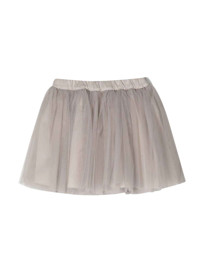 Shop Douuod Gray Skirt Girl  Kids In Sabbia