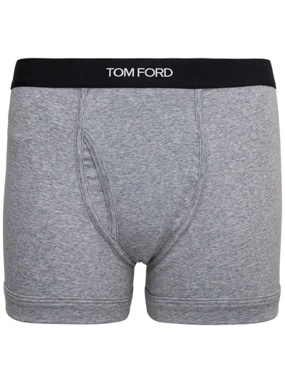 Shop Tom Ford Logo Waistband Boxer Briefs
