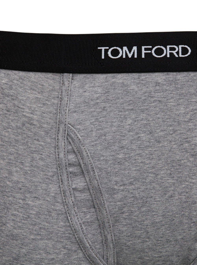 Shop Tom Ford Logo Waistband Boxer Briefs