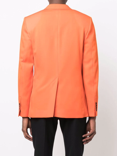 Shop Ami Alexandre Mattiussi Single-breasted Wool Blazer In Orange