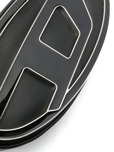 Shop Diesel 1dr Pouch Logo-plaque Crossbody Bag In Black