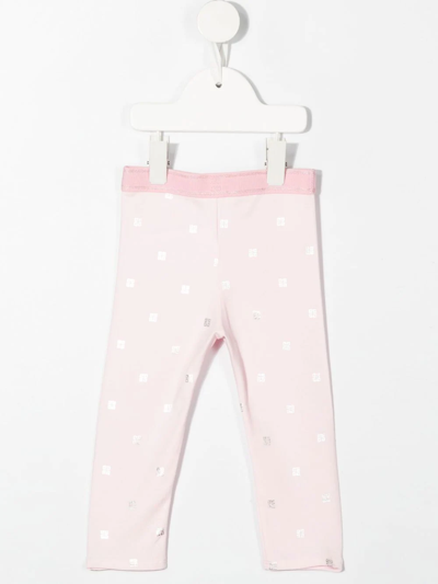 Shop Givenchy Logo-print Leggings In Pink