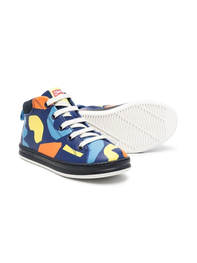 Shop Camper All-over Graphic-print Sneakers In Blue