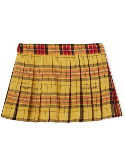 格纹百褶半身裙