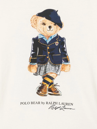 Shop Ralph Lauren Polo Bear Long-sleeve T-shirt In White
