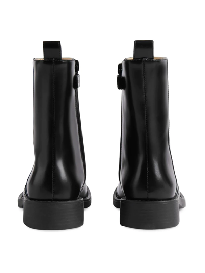 Shop Gucci Horsebit-detail Ankle Boots In Black