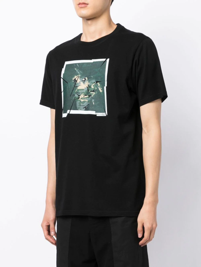 Shop Maharishi Graphic-print T-shirt In Black