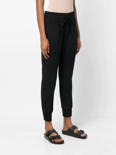 James Perse Jersey Track Pants In Black