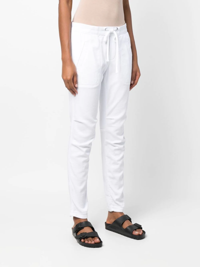 Shop James Perse Jersey Track Pants In White