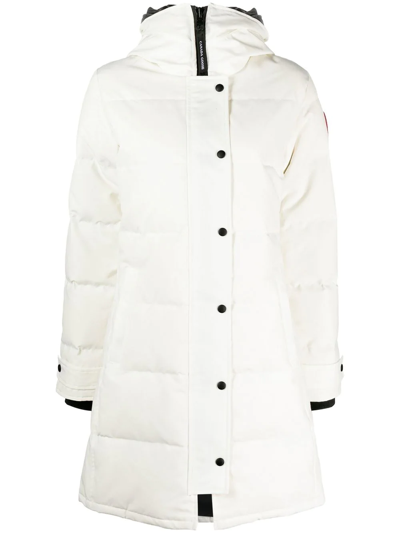 Shop Canada Goose Shelburne Down Parka Coat In White