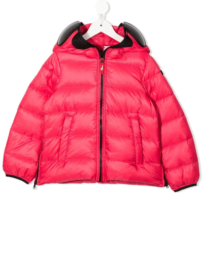 Shop Ai Riders On The Storm Young Pompom-detail Padded Jacket In Pink