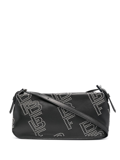 Shop By Far Women's  Black Leather Shoulder Bag