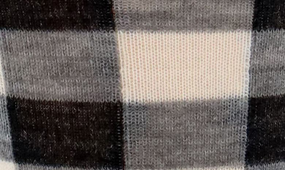 Shop Lorenzo Uomo Checkerboard Wool Blend Dress Socks In Cream