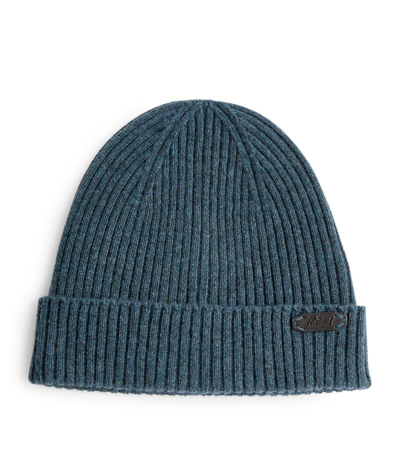 Shop Brioni Cashmere Beanie In Blue