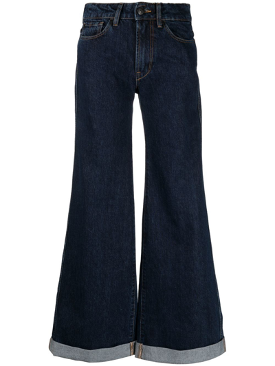 Shop 3x1 High-waist Wide-leg Jeans In Blau