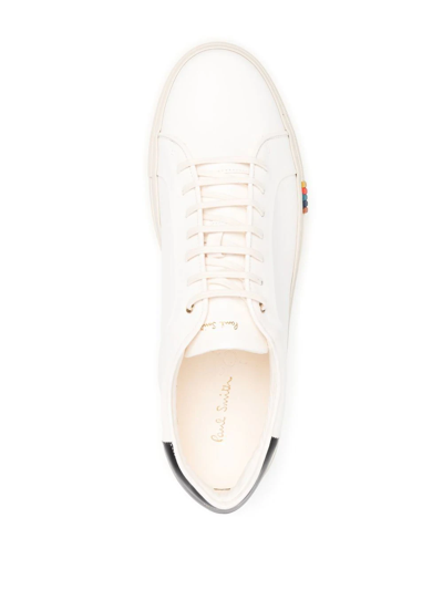 Shop Paul Smith Low-top Leather Sneakers In Weiss