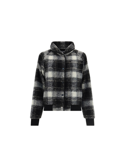 Shop Woolrich Gentry Bomber Jacket In Black Check