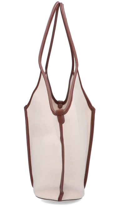 Shop Hereu Tote In Beige