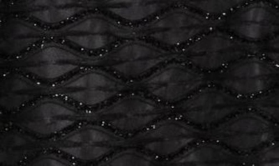 Nina Leonard Sparkle Lattice Sheath Dress In Black