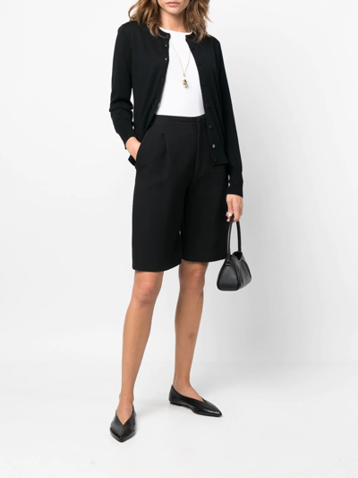 Shop Filippa K Merino Long-sleeve Cardigan In Schwarz