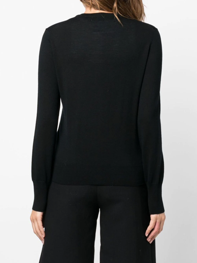 Shop Filippa K Merino Long-sleeve Cardigan In Schwarz