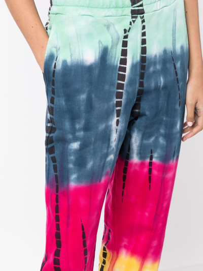 Shop Agr Tie-dye Print Track Pants In Mehrfarbig