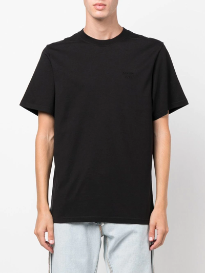 Shop Martine Rose Rear Graphic-print T-shirt In Black