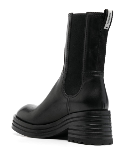 Shop Premiata Leather 70mm Chelsea Boots In Schwarz